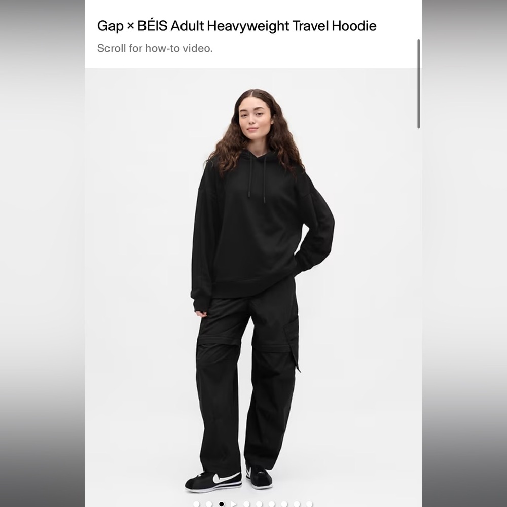 Gap Women's inflatable neck pillow Travel Hoodie